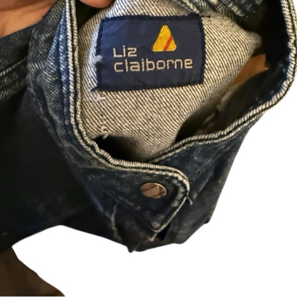 Vintage Liz‎ Claiborne Denim Vest - Picture 6 of 7